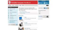 Desktop Screenshot of consumerhandbook.ca